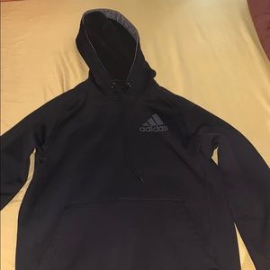 Black adidas climawarm drawstring hoodie